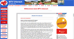 Desktop Screenshot of mtv-urberach.de