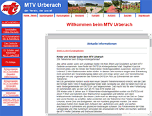 Tablet Screenshot of mtv-urberach.de